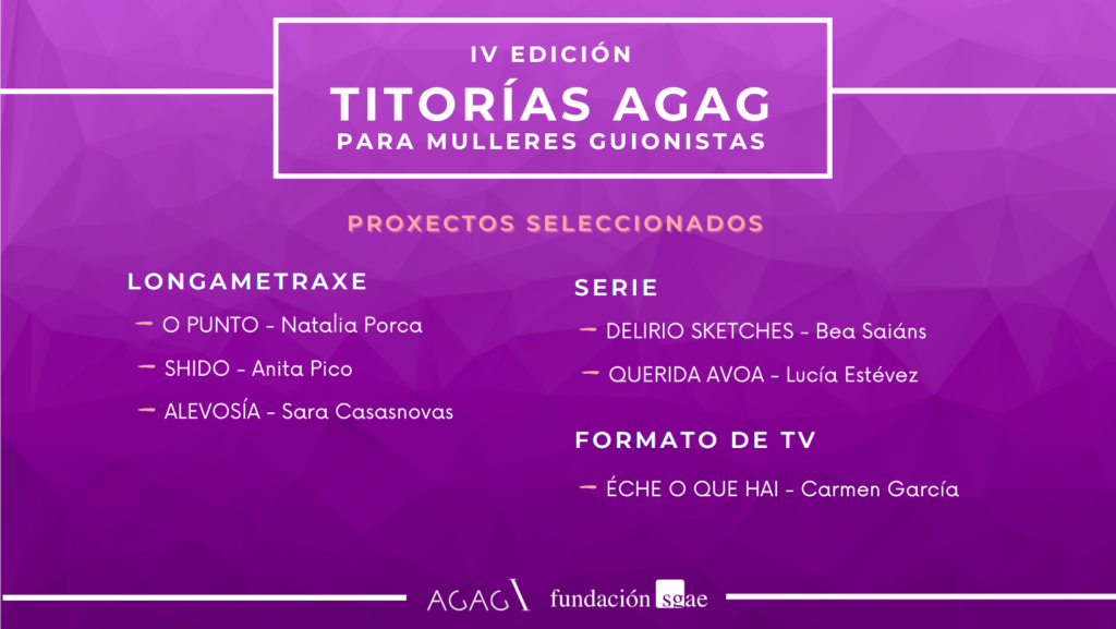 Coñece os 6 proxectos seleccionados para a IV edición das Titorias AGAG