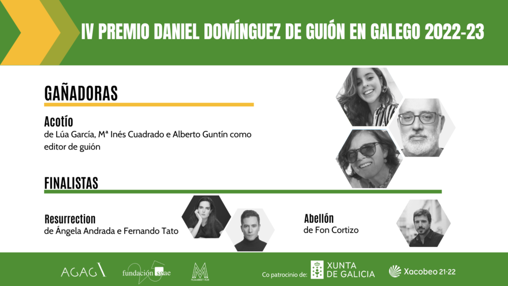 Lúa García, Mª Inés Cuadrado e Alberto Guntín, gañan con Acotío o “IV Premio Daniel Domínguez de guión en galego”